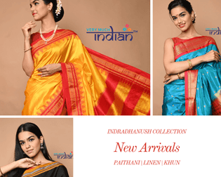  Indradhanush Collection – The Vibrance Of Colours In Handwoven Sarees.