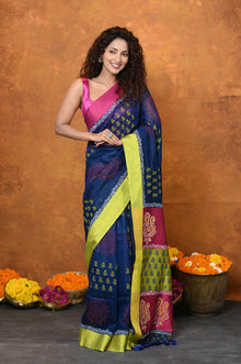  Designed By VMI~ Handloom Pure Tussar Silk Saree With Digital Print