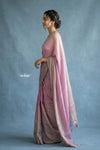 Festive Edit! Handloom Pure Silk Saree in Ombre Pink and Beige (Silk Mark Certified)