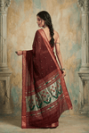 Virasat 2.0 ~ Handloom Pure Cotton Paithani With Designer Asawali Pallu ~ Maroon