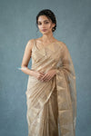 Festive Edit! Handloom Pure Tissue Silk Saree in Ivory (Silk Mark Certified)