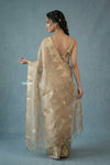Festive Edit! Handloom Pure Tissue Silk Saree in Ivory (Silk Mark Certified)