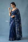 Festive Edit! Handloom Pure Silk Saree in Royal Blue