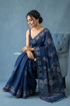 Festive Edit! Handloom Pure Silk Saree in Royal Blue