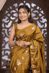 Kashi ~ Handloom Banarasi Pure Katan Silk Saree in Mustard Gold (Silk Mark Certified)