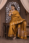 Kashi ~ Handloom Banarasi Pure Katan Silk Saree in Mustard Gold (Silk Mark Certified)