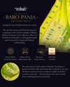 Aranya ~ Precious Heritage Paithani ! Pure Silk Handloom Baro Panja Paithani Saree in Lime Green