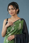 Festive Edit! Handloom Pure Silk Saree with Rose Pallu in Green (Silk Mark Certified)