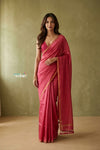 Prakruti ~ Designer Pure Banana Silk Saree in Salient Pink