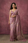Chandani Chanderi ~ Handwoven Pure Silk Chanderi Saree In Lilac - Govt. Silk Mark Certified