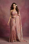 Chandani Chanderi ~ Handwoven Pure Silk Chanderi Saree In Blush PInk - Govt. Silk Mark Certified