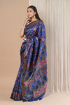 Exclusive Handloom Pure Tussar Silk Saree By Khadigram Certified Weavers (Patola Print)