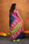 Designed By VMI~ Handloom Pure Tussar Silk Saree With Digital Print