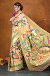 Premium! Masterpiece Handloom All Over Pure Cotton Paithani Saree (3 months weaving)