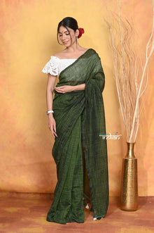  Mastaani ~ Mul Cotton Khadi Design Handloom Woven Saree - Green
