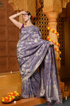 Gaurangi ~ Viscose Hand-dyed Rangkaath Saree in Exclusive Lavender