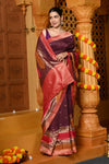 Gaurangi ~ Viscose Hand-dyed Saree in Mauve Purple