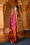 Durva Premium ~ Handloom Pure Soft Silk Saree in Maroon (Limited Edition)