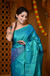 Durva Premium ~ Handloom Pure Soft Silk Saree in Sapphire Blue (Limited Edition)