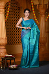 Durva Premium ~ Handloom Pure Soft Silk Saree in Sapphire Blue (Limited Edition)