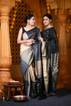 Durva Premium ~ Handloom Pure Soft Silk Saree in Black (Limited Edition)