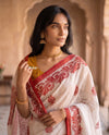 Mulmuli 2.0  ~ Pure Handwoven Mul Cotton Saree in White