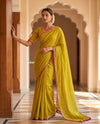 Mulmuli 2.0  ~ Pure Handwoven Mul Cotton Saree in Serene Yellow