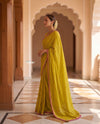 Mulmuli 2.0  ~ Pure Handwoven Mul Cotton Saree in Serene Yellow