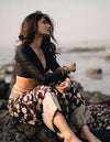 Suhaani Exclusive ~ Handloom Khaddi Georgette Saree With All Over Floral Jaal~ Classy Brown
