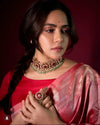 Amruta Khanvilkar's Choice! Traditional Pretty Peach Pink Pure Silk Double Pallu Paithani With Designer Peacocks Pallu (By Govt Certified Weavers) - verymuchindian.com