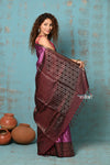 Anokhi ~ Handloom Pure Soft Silk Saree with Designer Pallu ~ Rosewood (Limited Edition) - verymuchindian.com