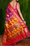 Aranya ~ Pure Silk Handloom Paithani with Lotus Peacock Pallu in Dual Tone Pink - verymuchindian.com