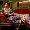 EXCLUSIVE! Handloom Pure Cotton Paithani With Traditional Asawali Pallu~Dual Tone Green & Pink - verymuchindian.com