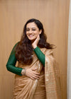 Gaurangi ~ Viscose Hand-dyed Saree in Monochrome Slaked Dusty Rose - verymuchindian.com