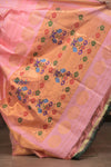 Gauri ~ Handloom Pure Silk Maharani Paithani with Maharani Pallu in Blush Peach - verymuchindian.com