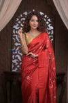 Kashi ~ Handloom Banarasi Pure Silk Saree in Crimson Red (Silk Mark Certified) - verymuchindian.com
