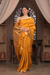 Kashi ~ Handloom Banarasi Pure Silk Saree in Turmeric Yellow (Silk Mark Certified) - verymuchindian.com