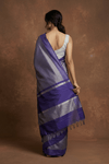 Katan Tissue Silk Saree with Regal Shine in Timeless Purple(with Silk Mark) - verymuchindian.com