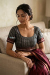 Khun Blouse in Dark Black - verymuchindian.com
