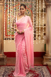 Mastaani ~ Pure Mul Cotton Handloom Saree - Soft Pink - verymuchindian.com