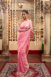 Mastaani ~ Pure Mul Cotton Handloom Saree - Soft Pink - verymuchindian.com