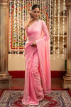 Mastaani ~ Pure Mul Cotton Handloom Saree - Soft Pink - verymuchindian.com