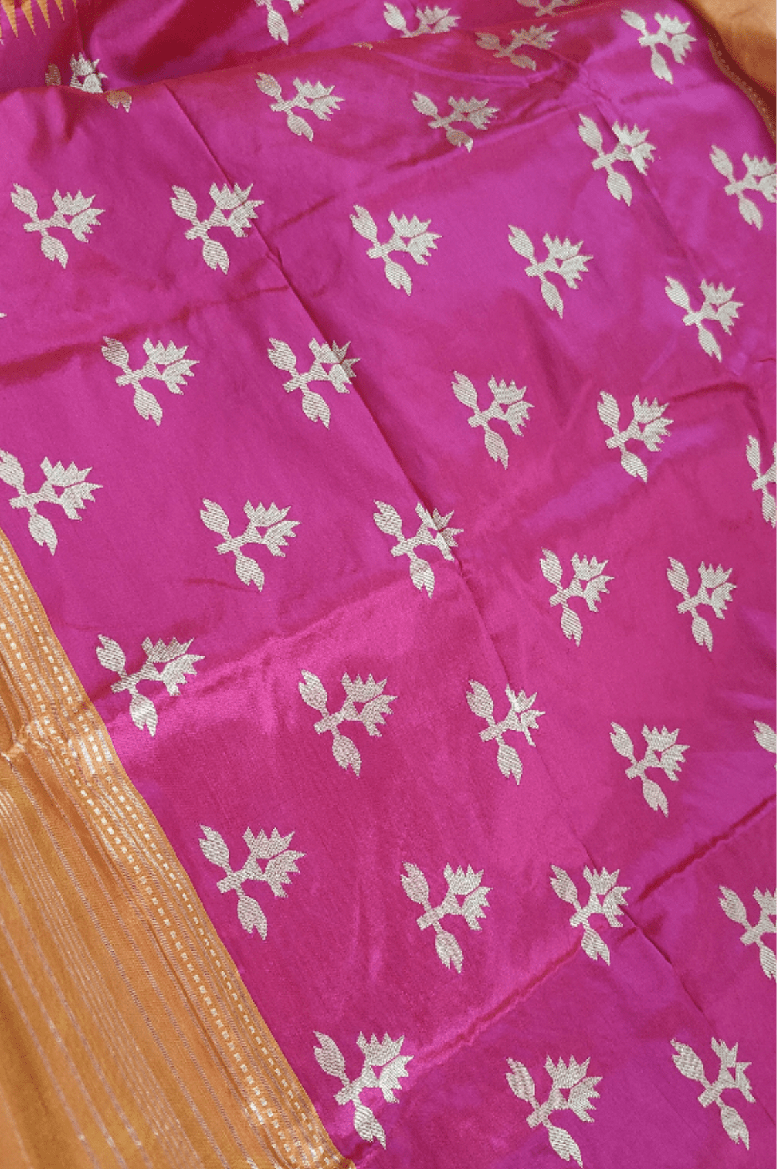 Parampara ~ Limited Edition Pure Silk Paithani with Asawali Pallu & Asawali Buttis in Exquisite Yellow with Pink Unique Pallu - verymuchindian.com