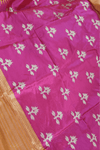 Parampara ~ Limited Edition Pure Silk Paithani with Asawali Pallu & Asawali Buttis in Exquisite Yellow with Pink Unique Pallu - verymuchindian.com