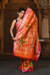 Parampara Revived - Garden of Heritage – Handloom All Over Pure Silk Paithani Saree with Baageecha Pallu - verymuchindian.com