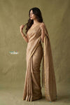 Prakriti ~ Designer Pure Banana Silk Saree in Pantone Beige - verymuchindian.com