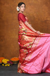 Premium! Masterpiece Handloom All Over Zari Pure Silk Paithani Saree - verymuchindian.com