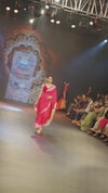 Swarajya ~ Times Fashion Week Exclusive ~ Handloom Pure Silk Bandhani Paithani with Double Pallu in Pink