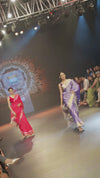 Swarajya ~ Times Fashion Week Exclusive ~ Handloom Pure Silk Paithani with Lotus Peacock Pallu in Lilac