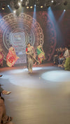 Swarajya ~ Times Fashion Week Exclusive ~ Handloom Pure Silk Paithani with Lotus Tawa Pallu in Starlight Grey